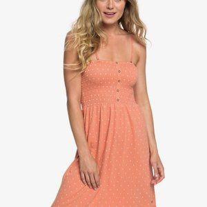 NWT Roxy Summerland Party Shirred Bodice Strappy